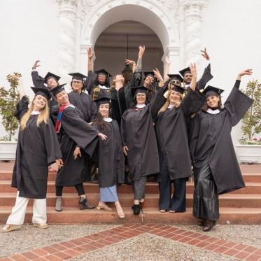 LEAP graduates posing together for a photo